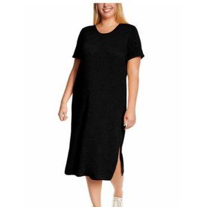 Jessica Simpson Black Dress Womens Midi Dress in Black Plus Size Dress